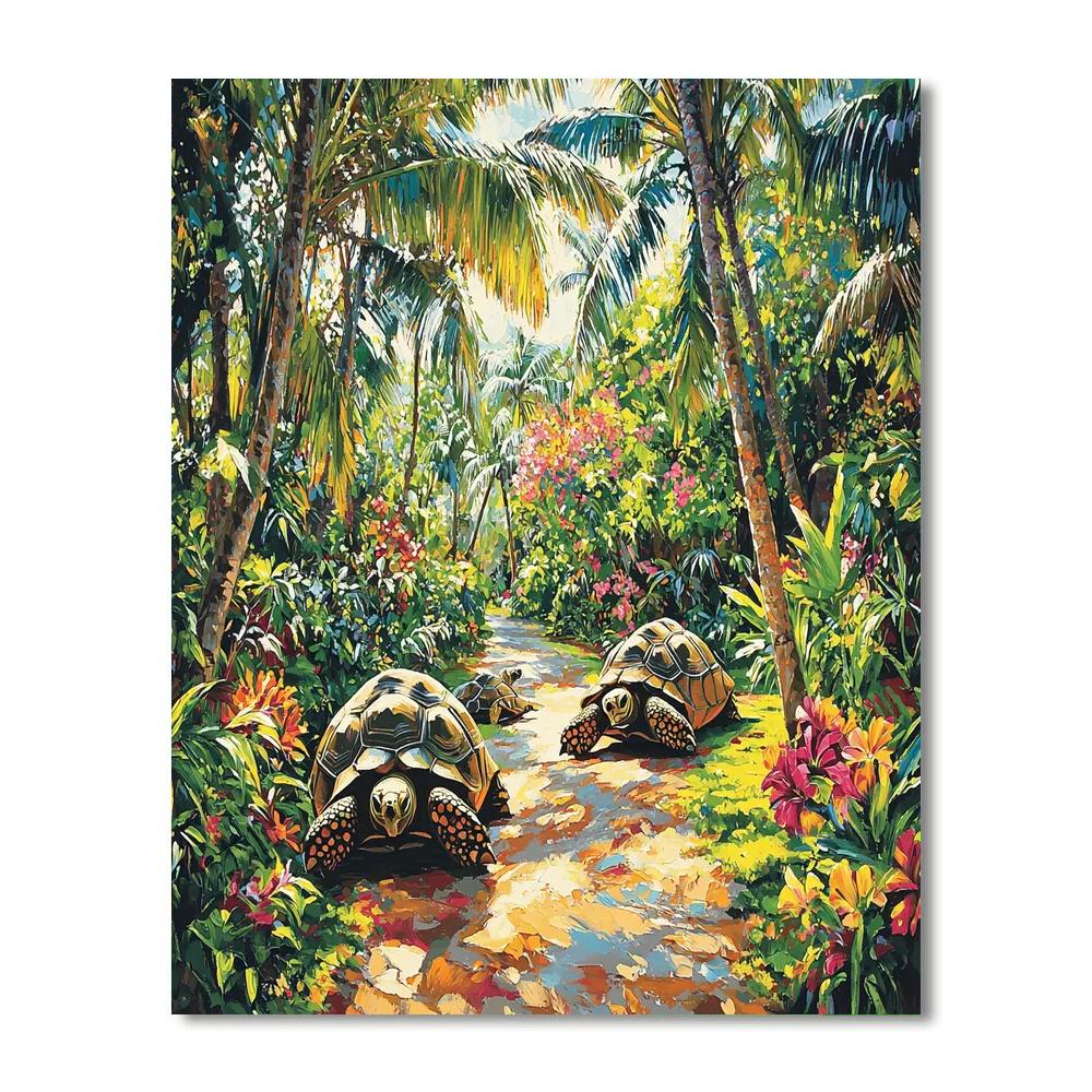 Seychelles National Botanical Gardens DIY Paint By Numbers