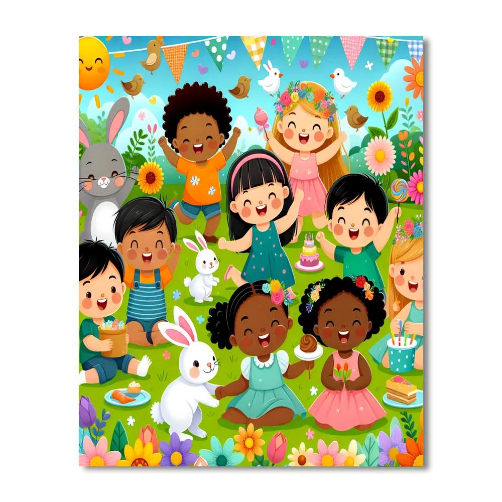 Garden Party With Friends Paint By Numbers