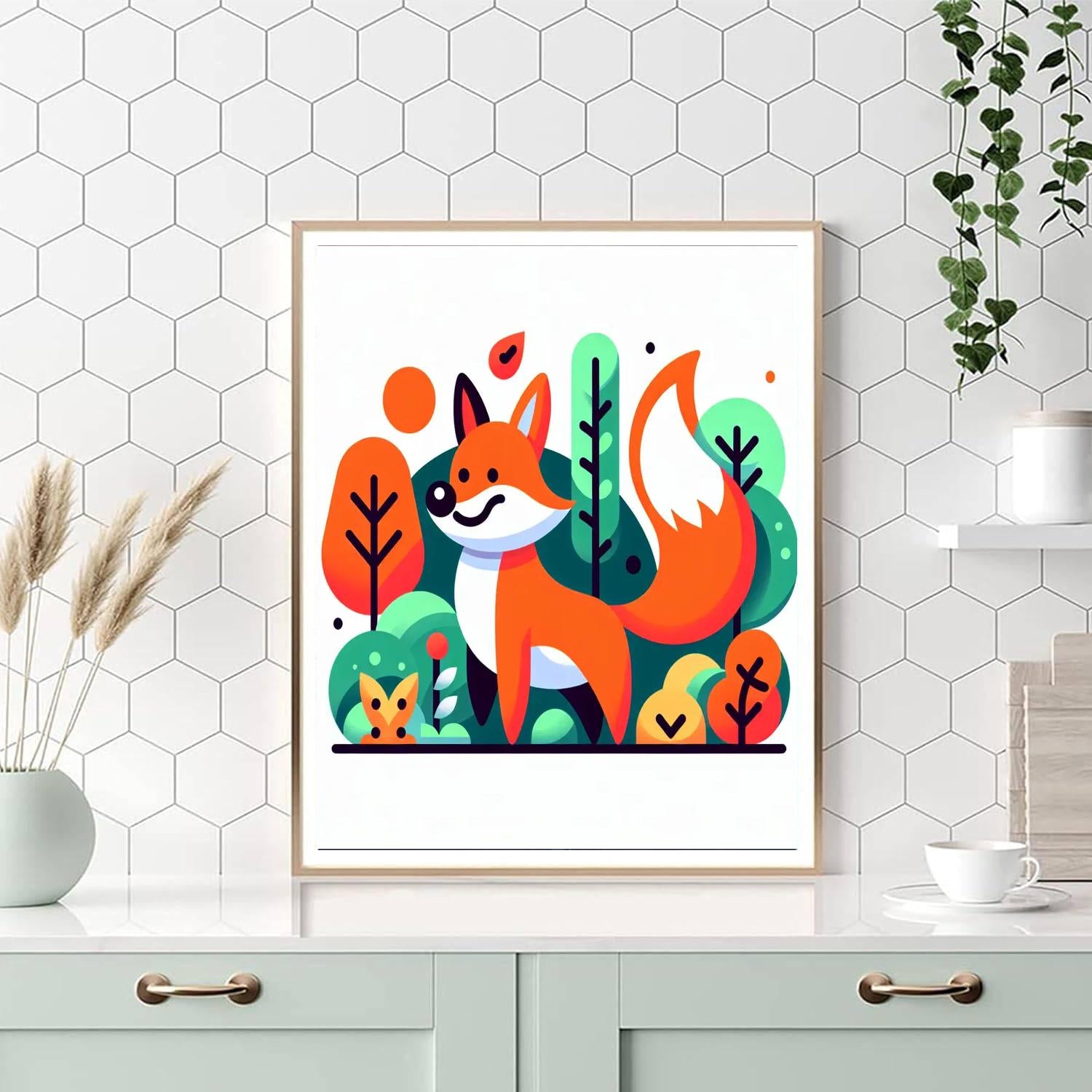 Mischievous Fox Forest Paint By Numbers Kits