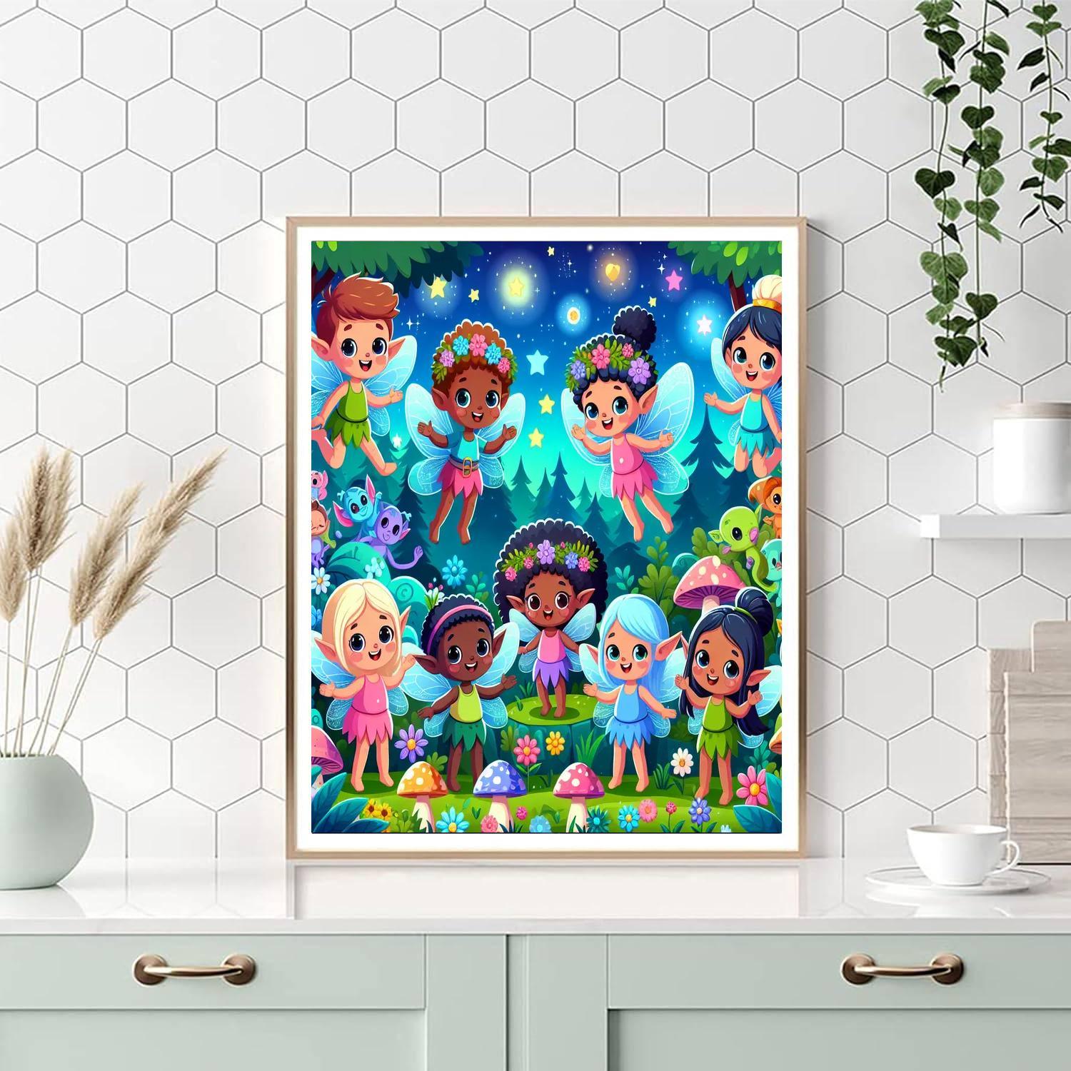 Fanciful Fantasy Forest Paint By Color