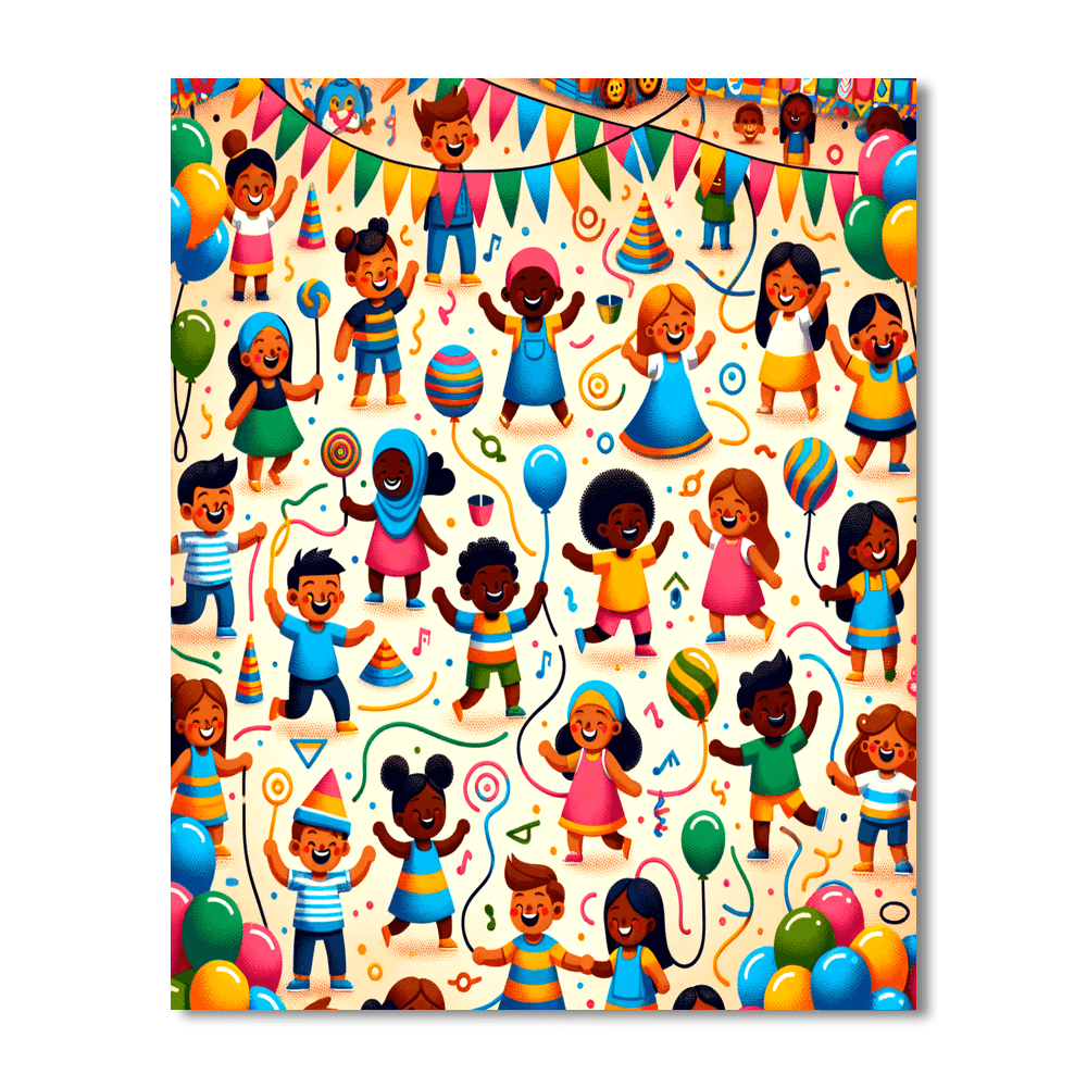 Joyful Festival Of Colors Paint By Number