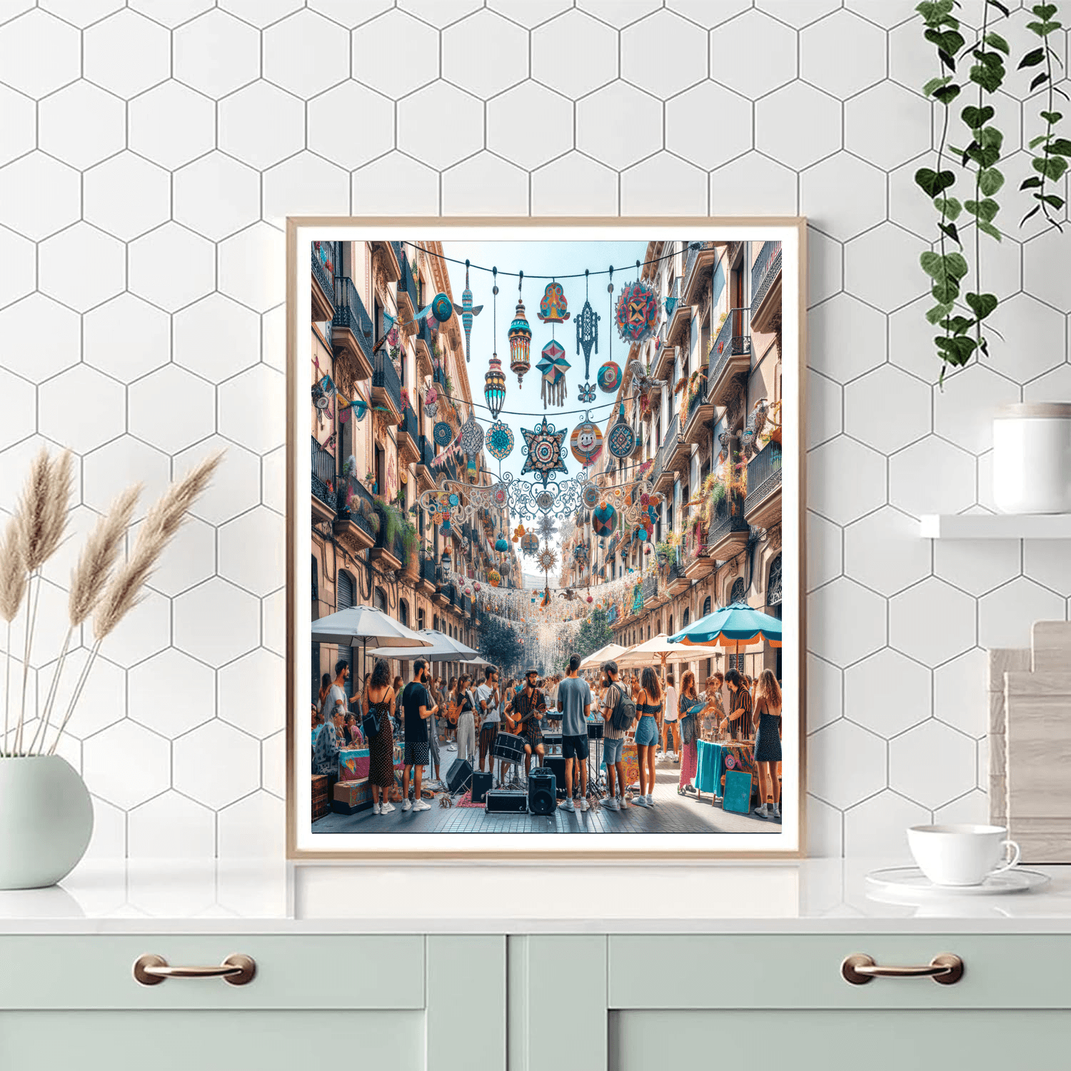 Festa Major De Gràcia - Barcelona Painting By Numbers Kit