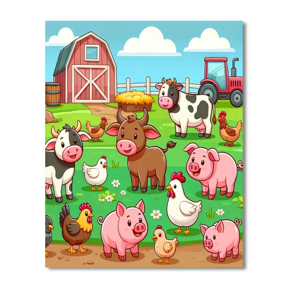 Farmyard Fun Festival Paint By Color