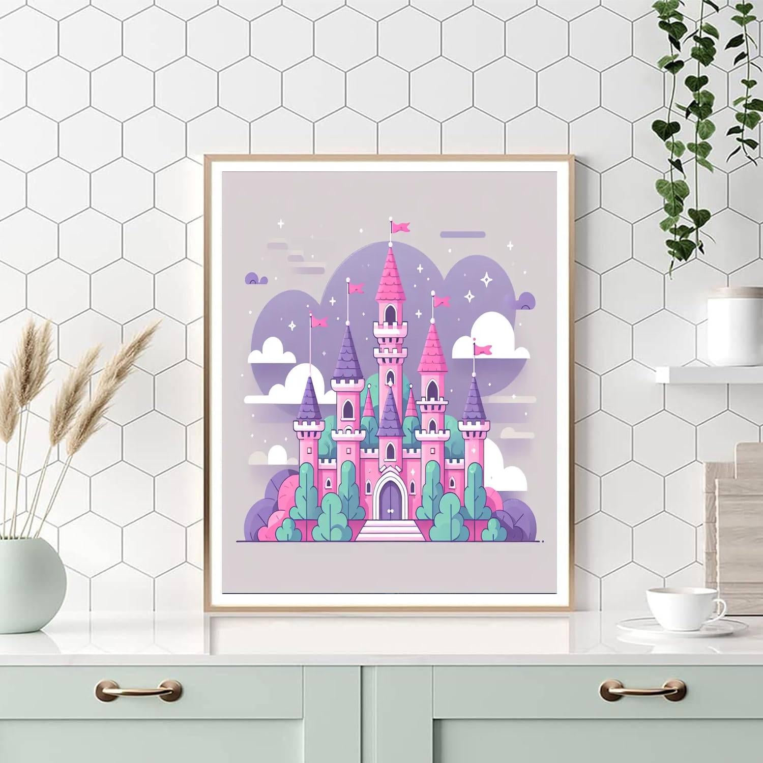 Dreamy Fairy Castle Painting By Numbers Kit