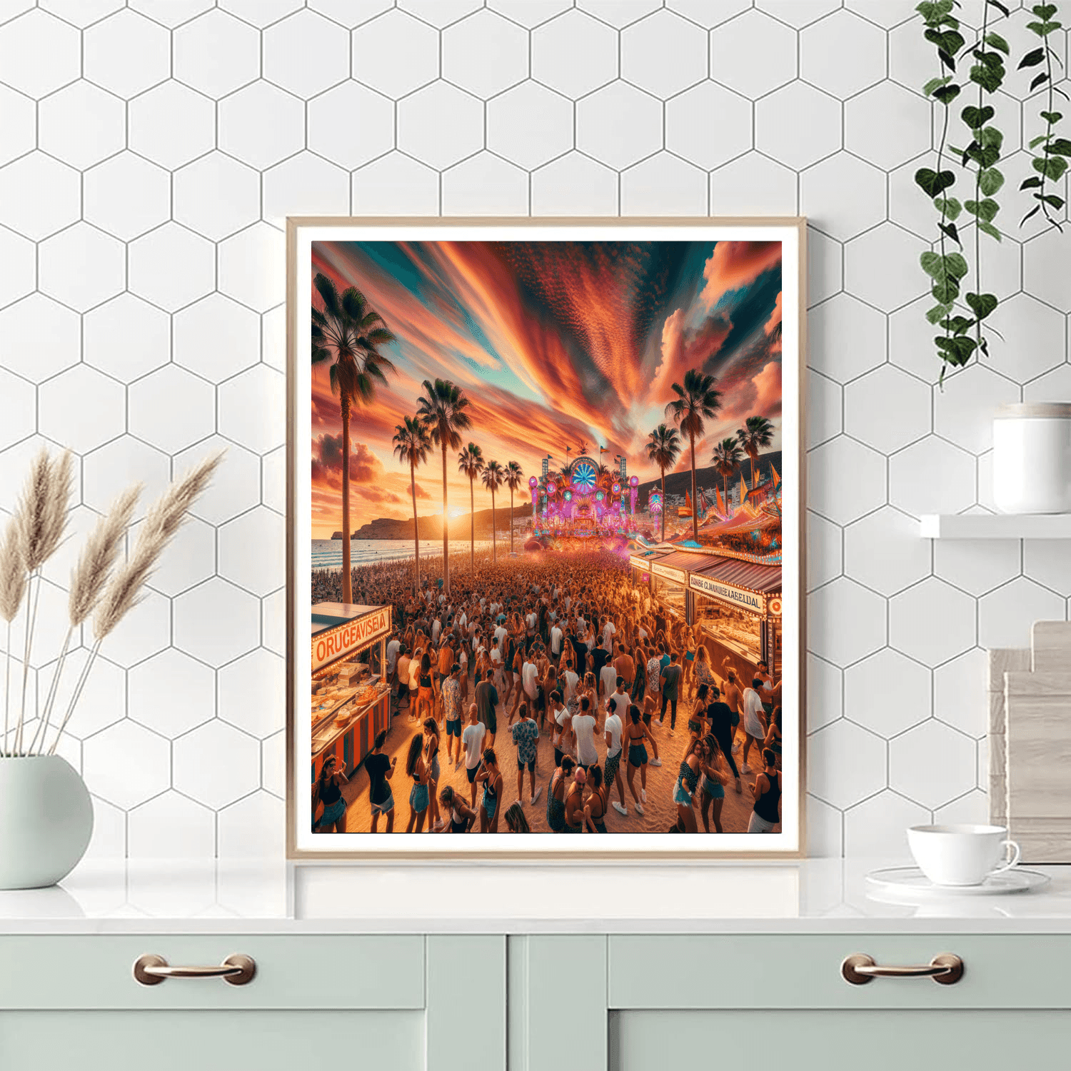 Festival Internacional De Benicàssim - Benicàssim, Spain Painting Number Kit