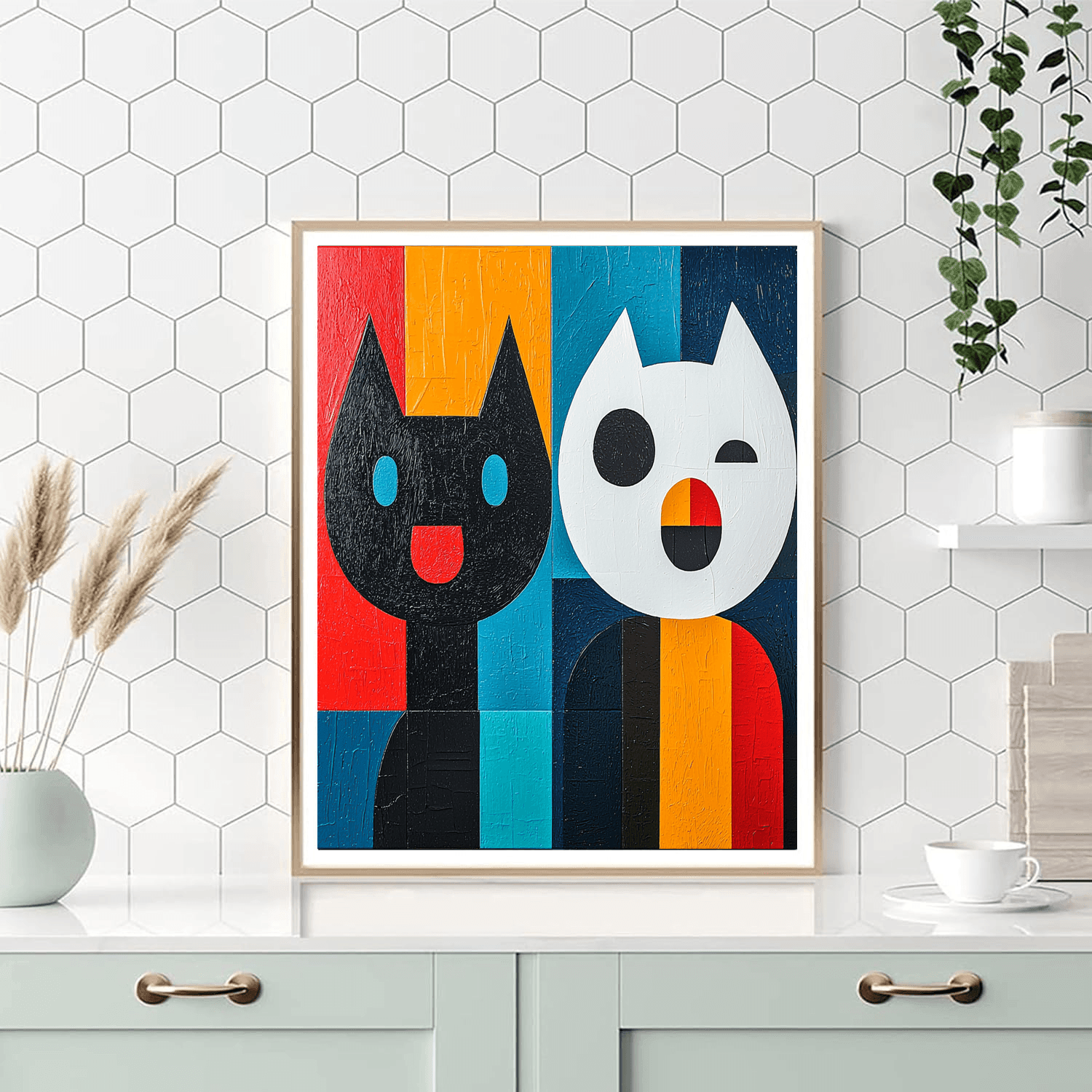 Pablo Picasso Inspired Picasso's Playful Paws  Painting By Numbers Kit