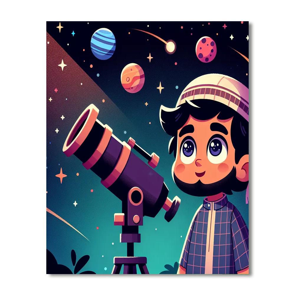 Twinkling Star Safari Number Painting