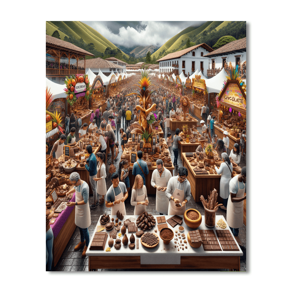 The Chocolate Festival - Ecuador Number Painting