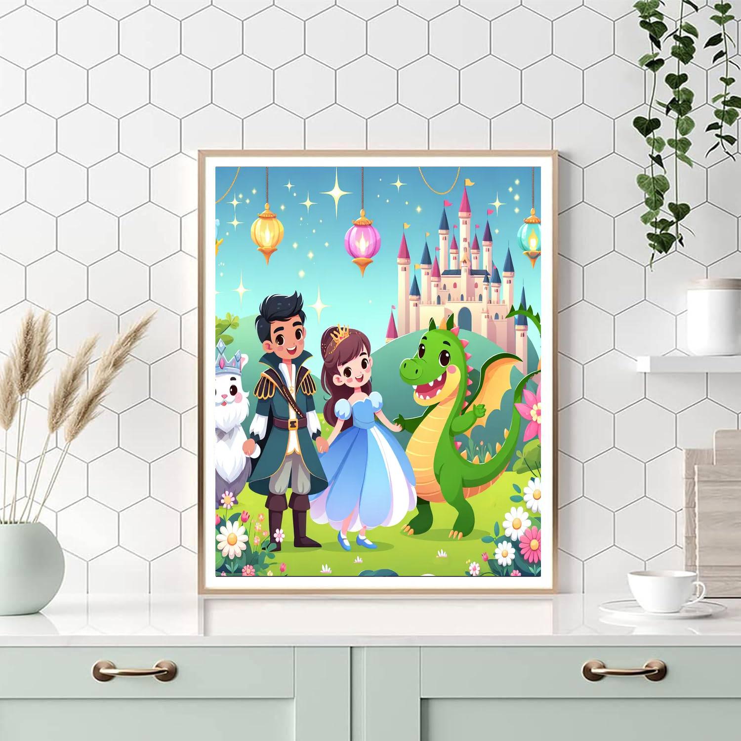 Magical Fairytale Friends Number Painting
