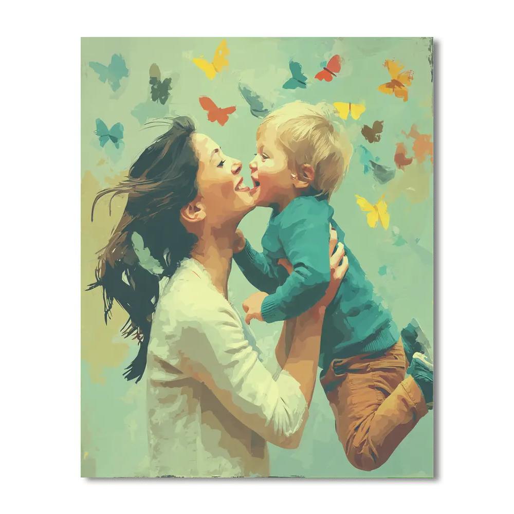 The Butterfly Kiss DIY Paint By Numbers