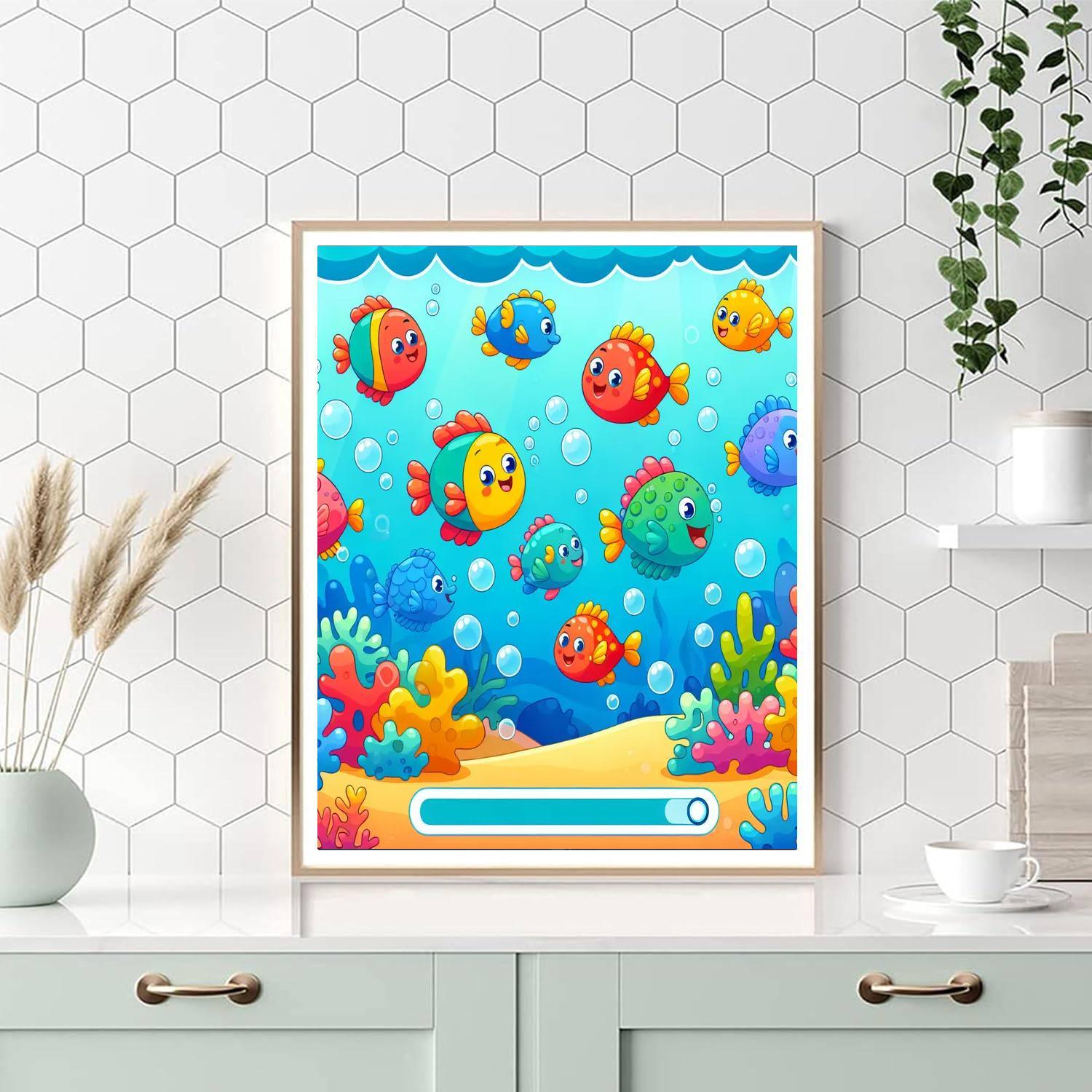 Ocean Life Adventure Painting Number Kit