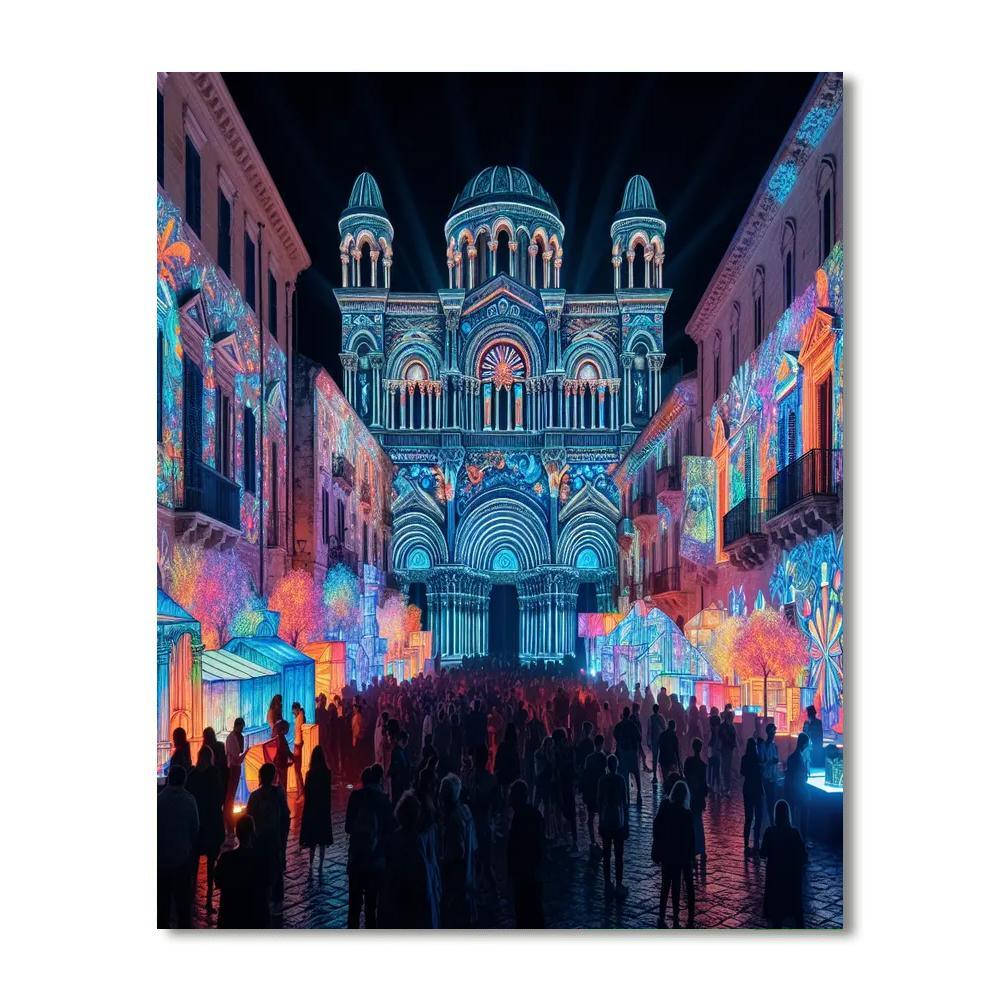 Norrköping Lights Festival Number Painting