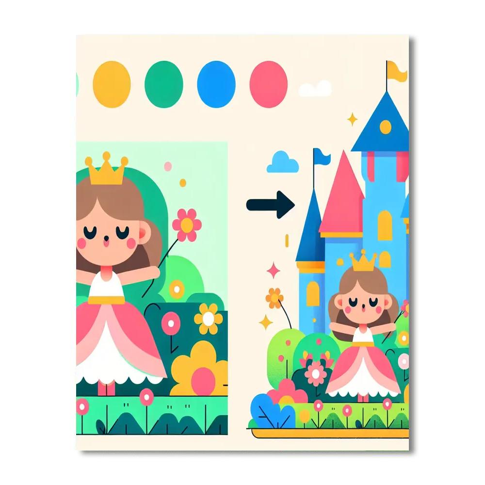 Princess Palace Numbered Painting Kits