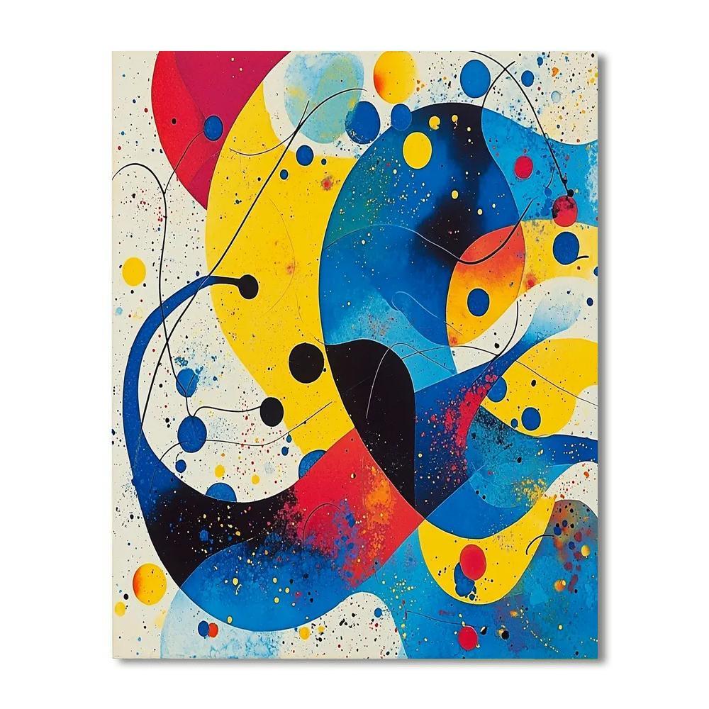 Joan Miró Inspired Dreamscape Of Imagination  Numbered Painting Kits