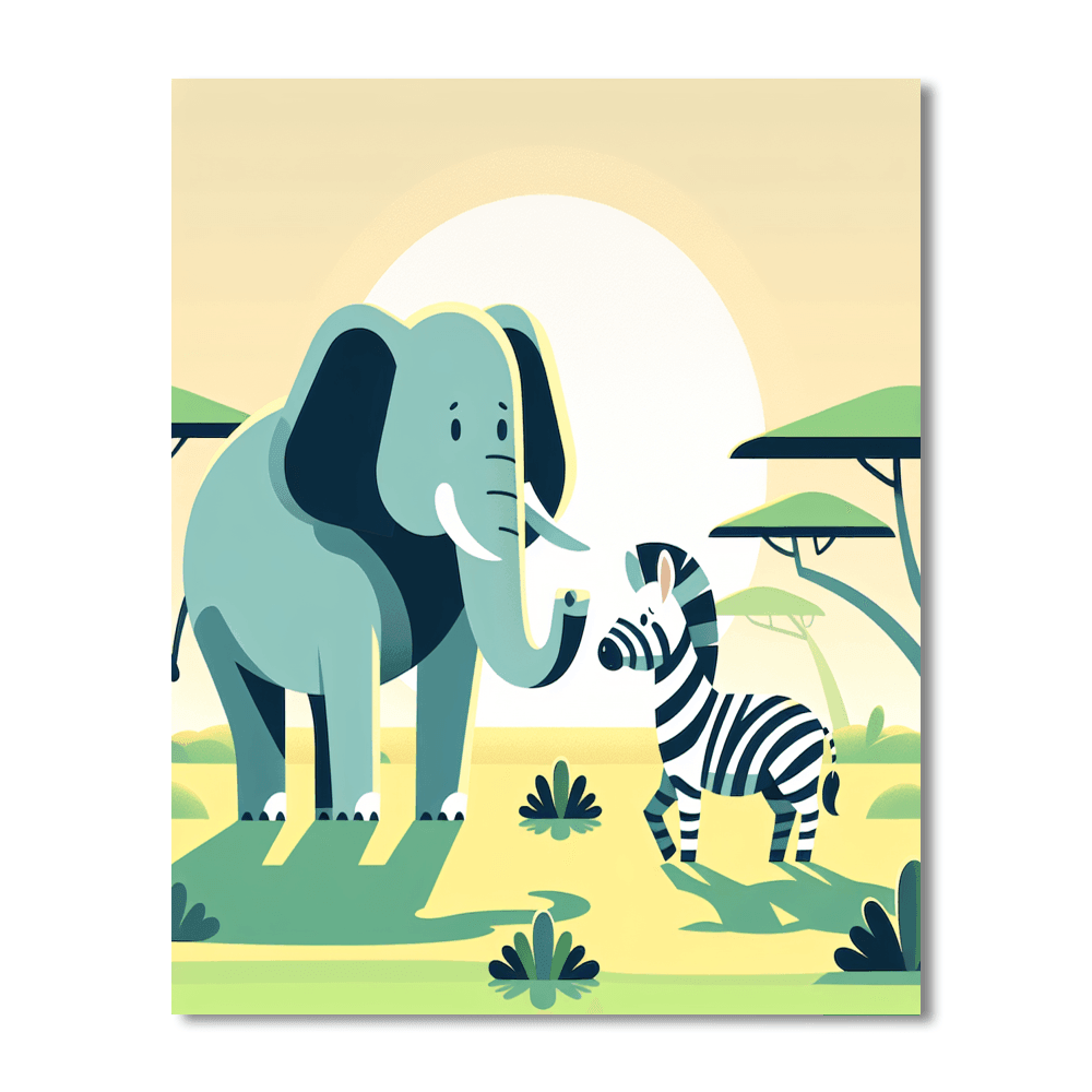 Sunny Safari Trek DIY Paint By Numbers