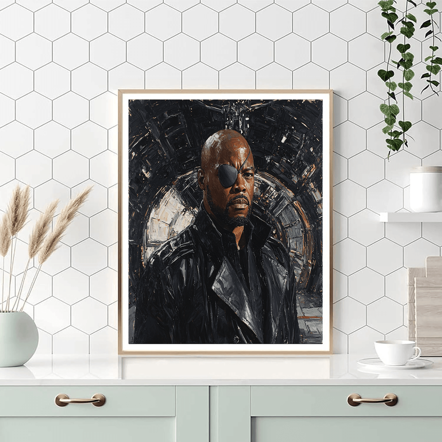Samuel L. Jackson: Fury's Commanding Voice Numbered Painting Kits