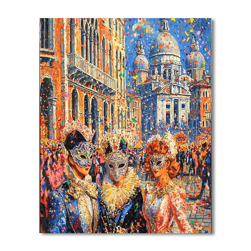 Venetian Carnival - Venice Numbered Painting Kits