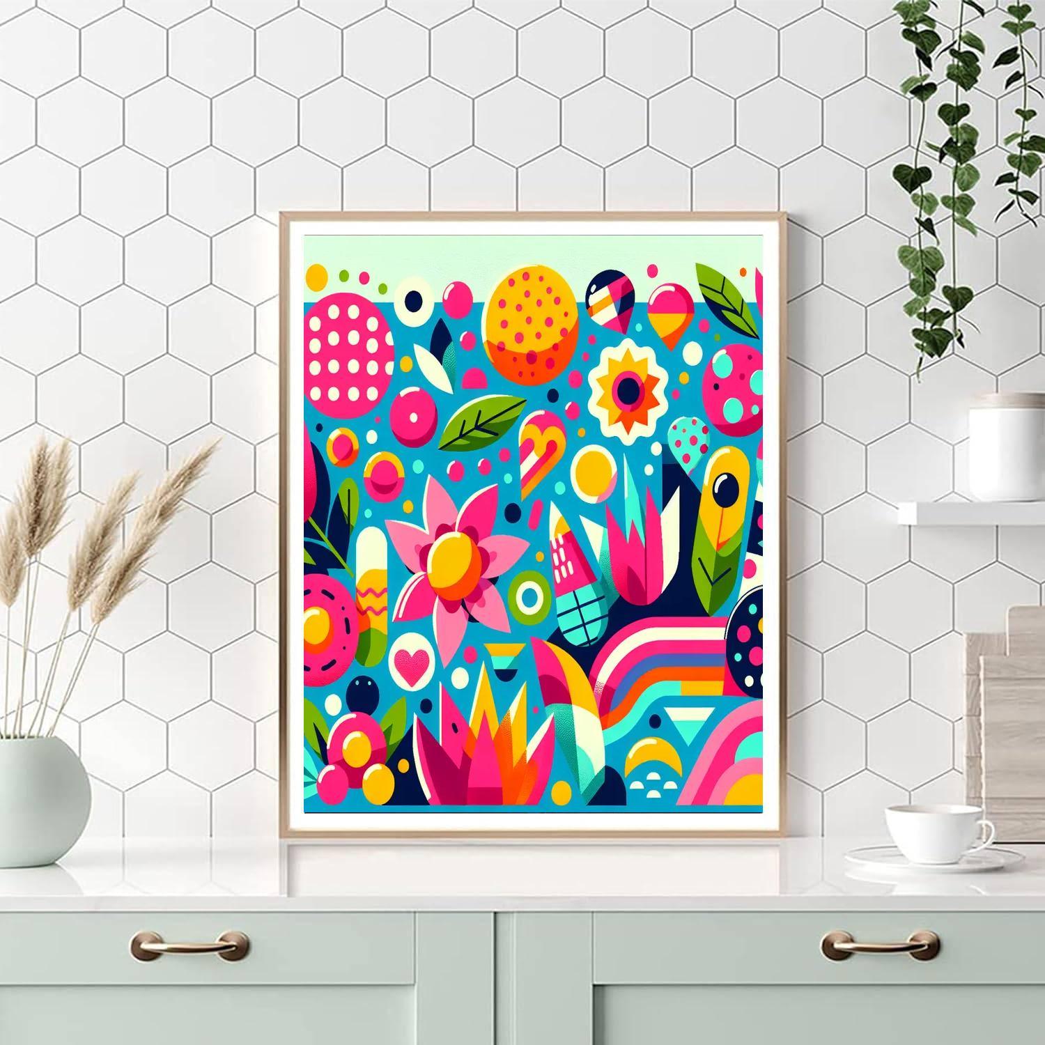 Funky Pop Art Explosion Numbered Painting Kits