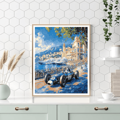 Monaco Grand Prix Paint By Numbers Kits