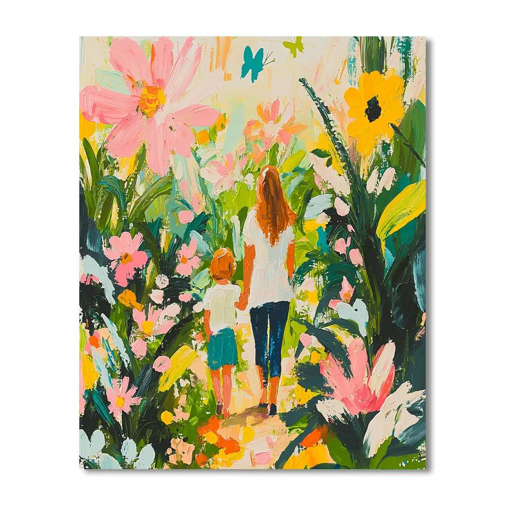 An Enchanted Garden Number Painting