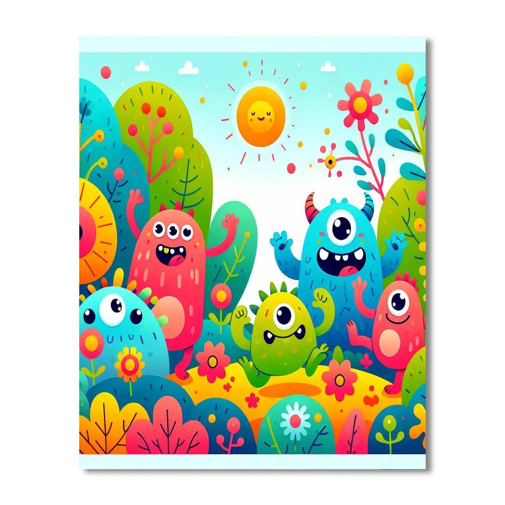 Magical Monsters Numbered Painting Kits