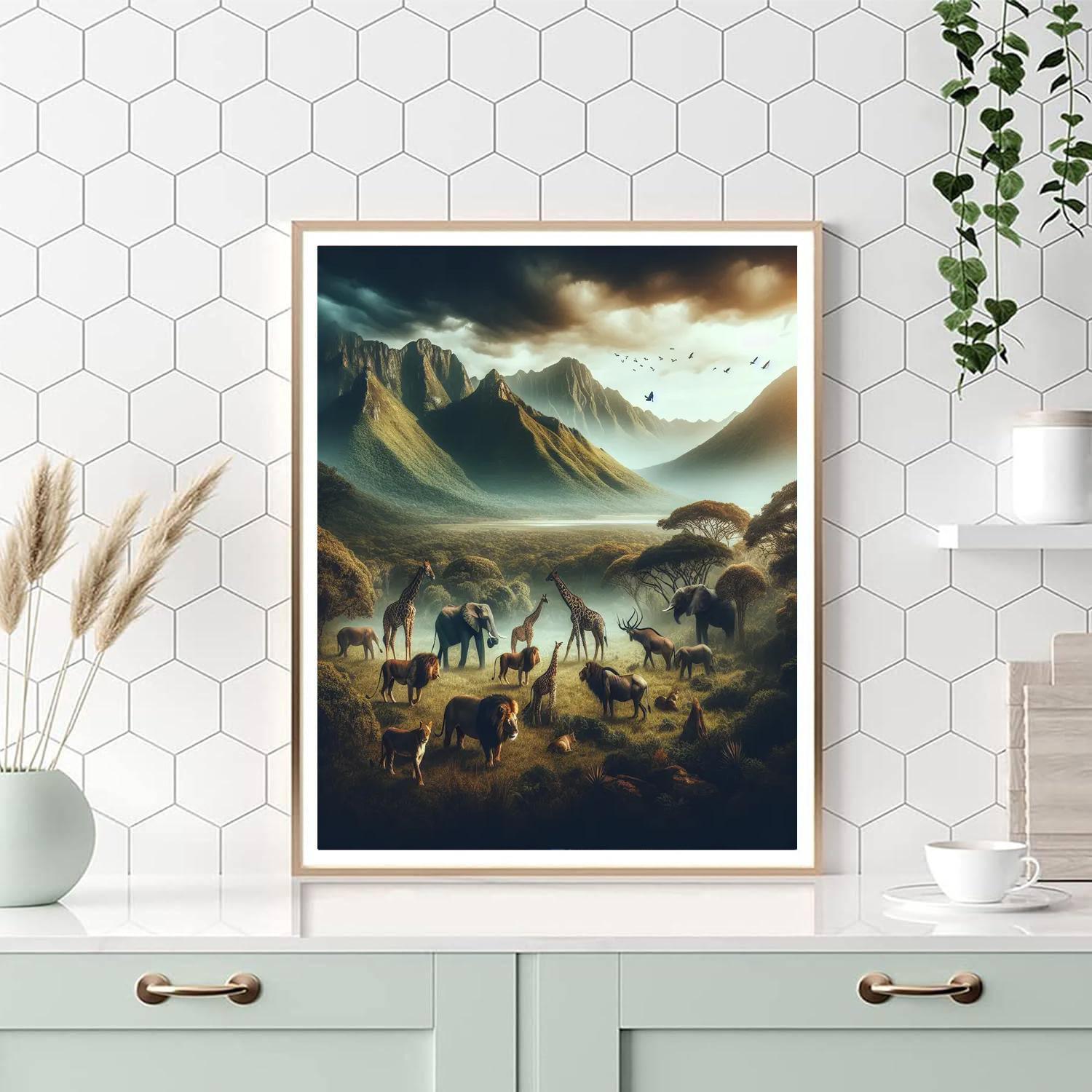 Majestic Wildlife Serenity DIY Paint By Numbers