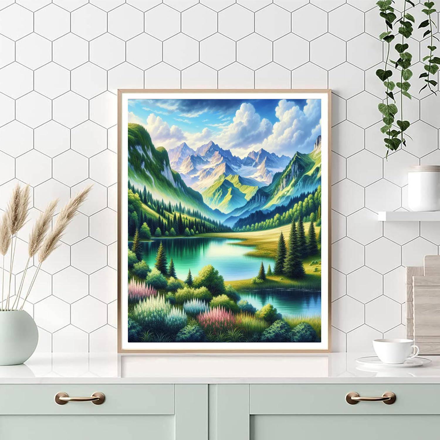 Mountain Serenity Escape DIY Paint By Numbers