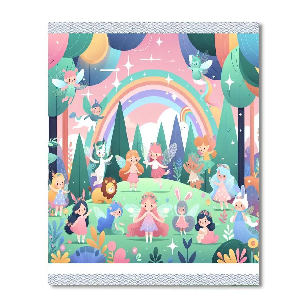 Secret Fairy Forest Paint By Numbers Art