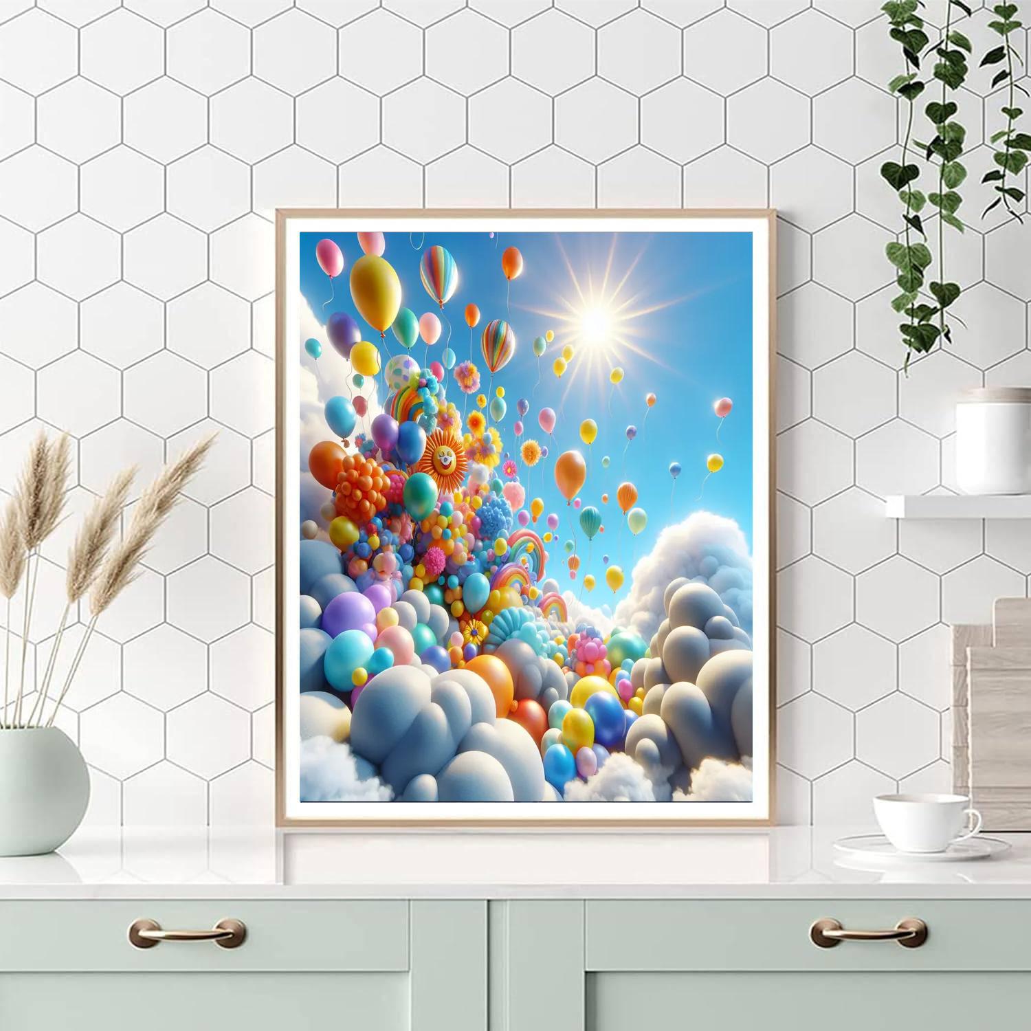 Balloon Adventure Festival Painting Number Kit