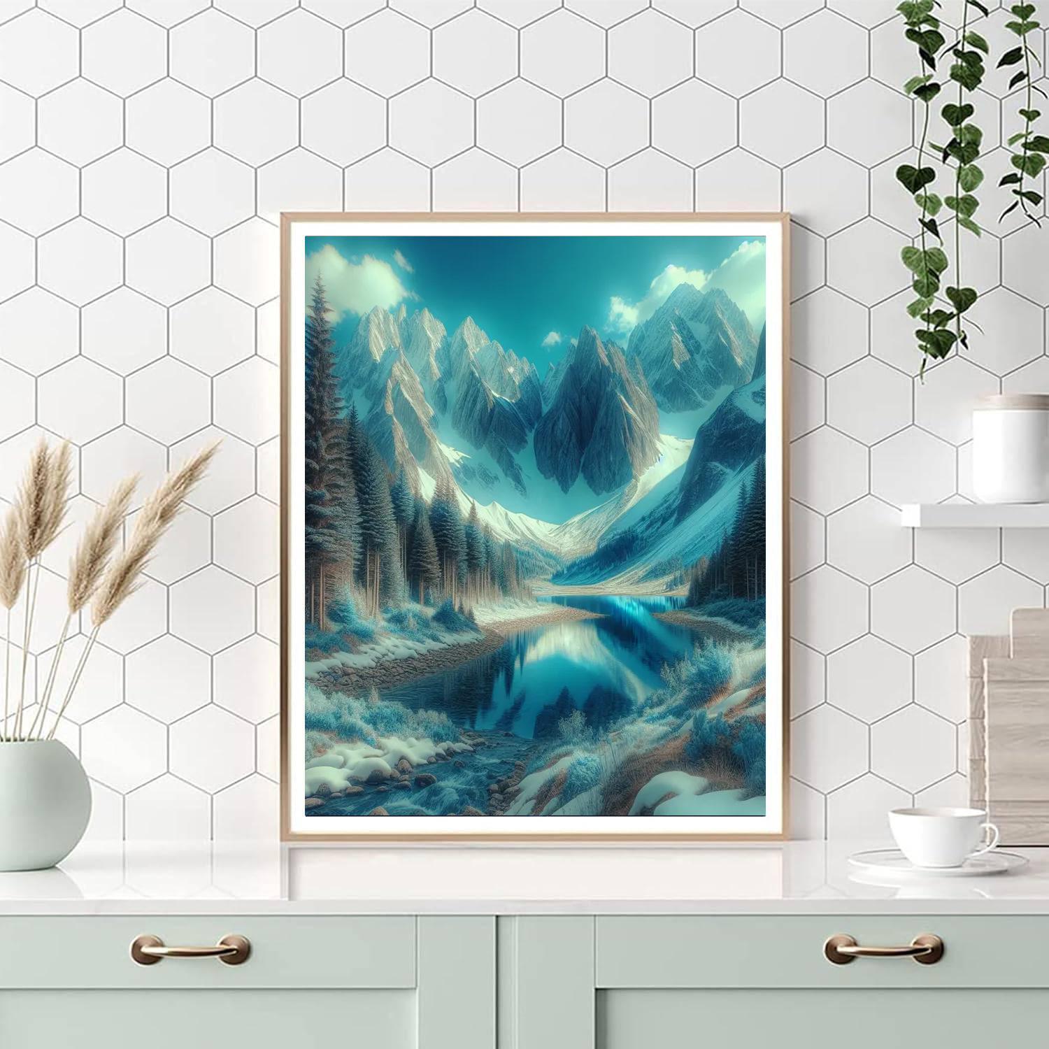 Peaceful Alpine Serenity Paint By Number