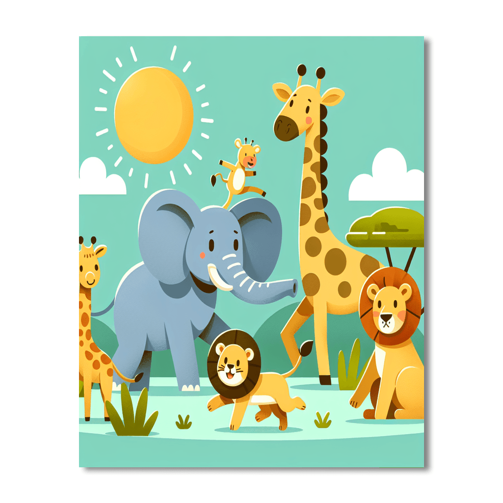 Safari Safari Paint By Numbers