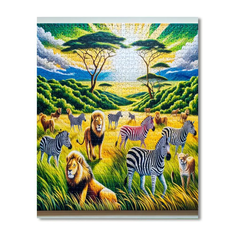 Safari Adventure Puzzle Paint By Number
