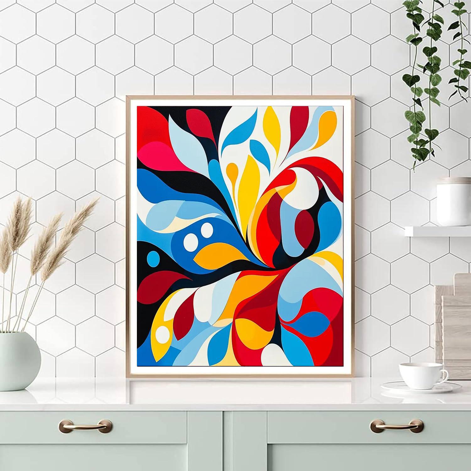 Joan Miró Inspired Abstract Encounters Of Nature  Numbered Painting Kits