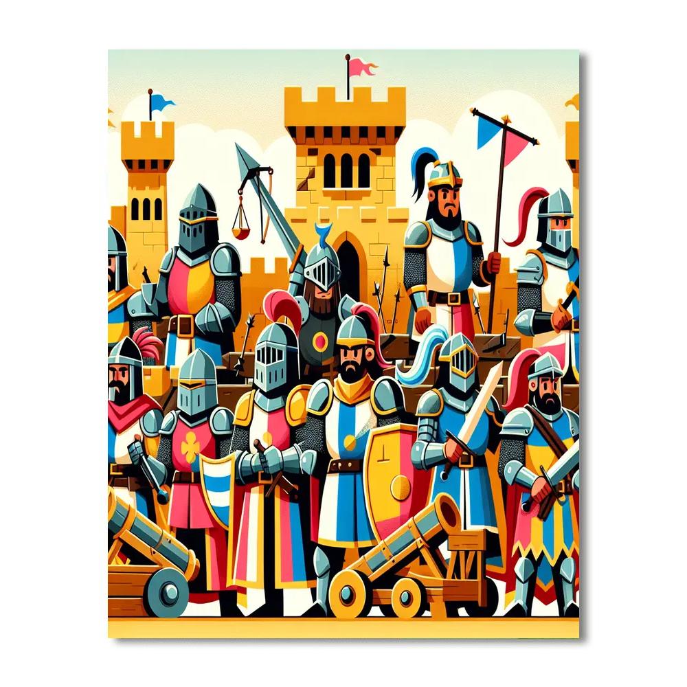 Heroic Castle Siege Paint By Number