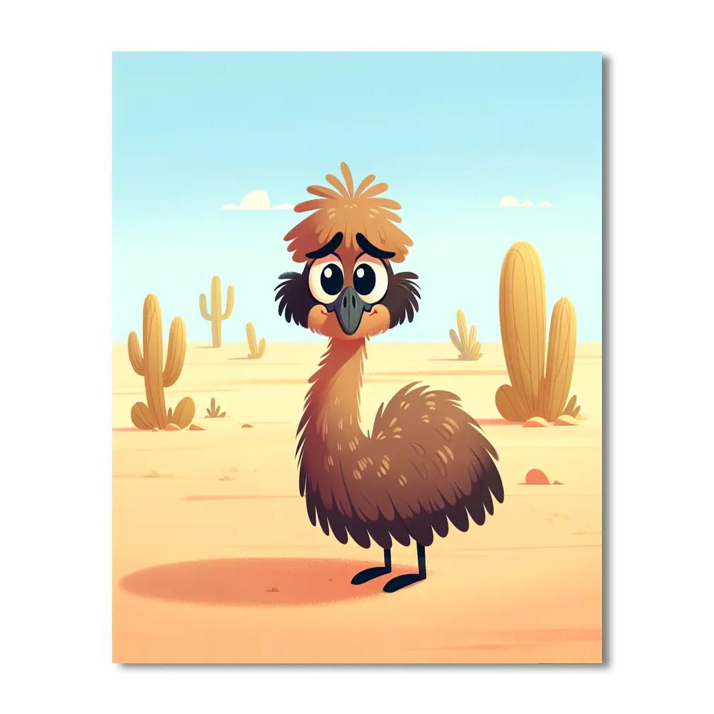 Enchanting Emu Paint By Numbers Art