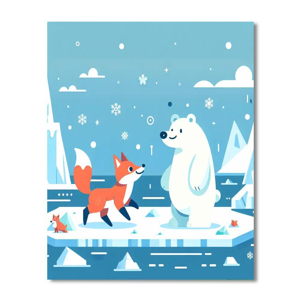 Artic Fox Adventure Paint By Numbers