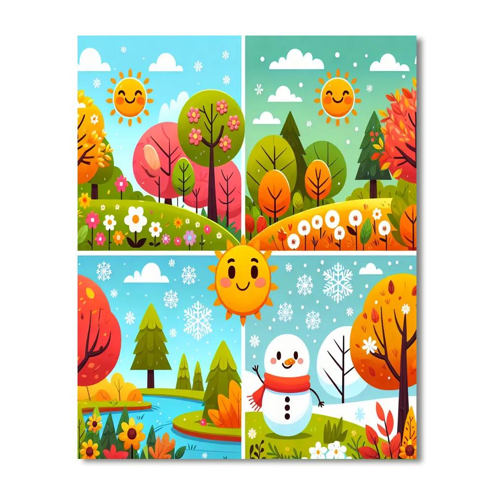 Exploring The Seasons Number Painting