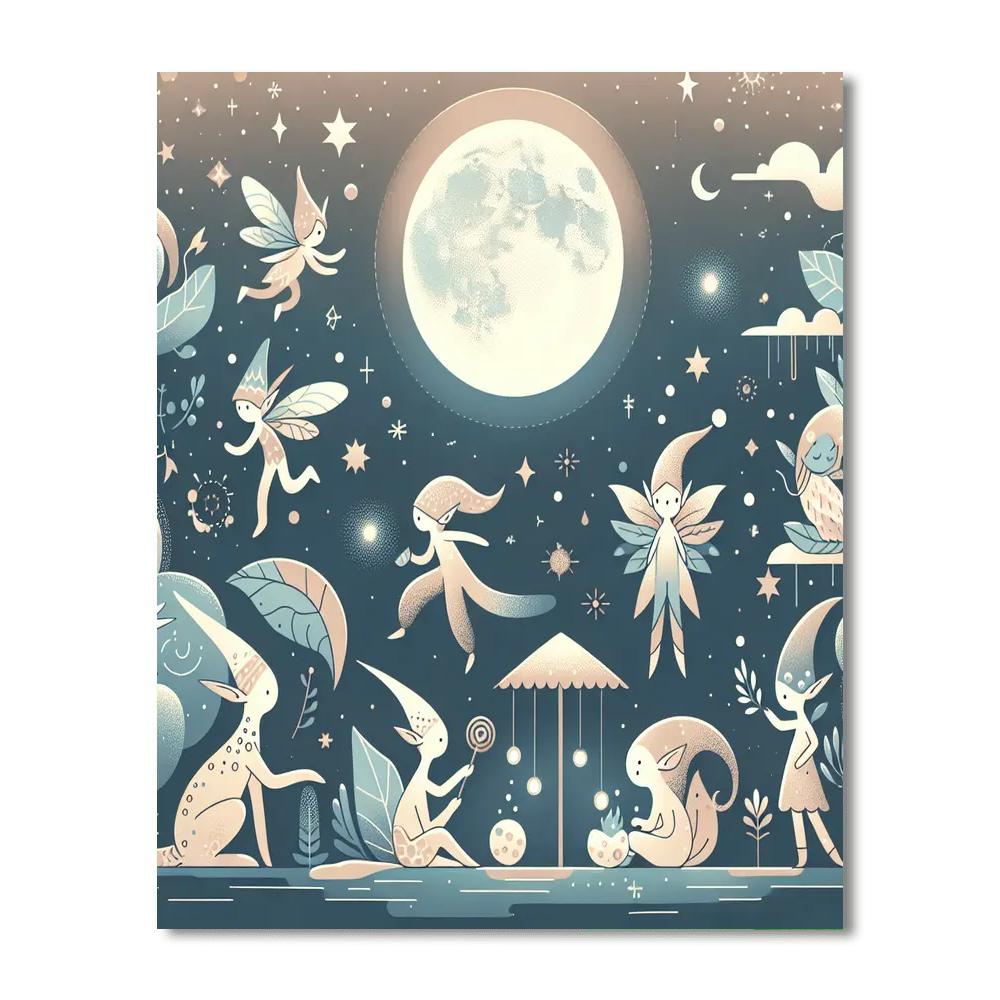 Mystic Moonlight Magic Painting By Numbers Kit
