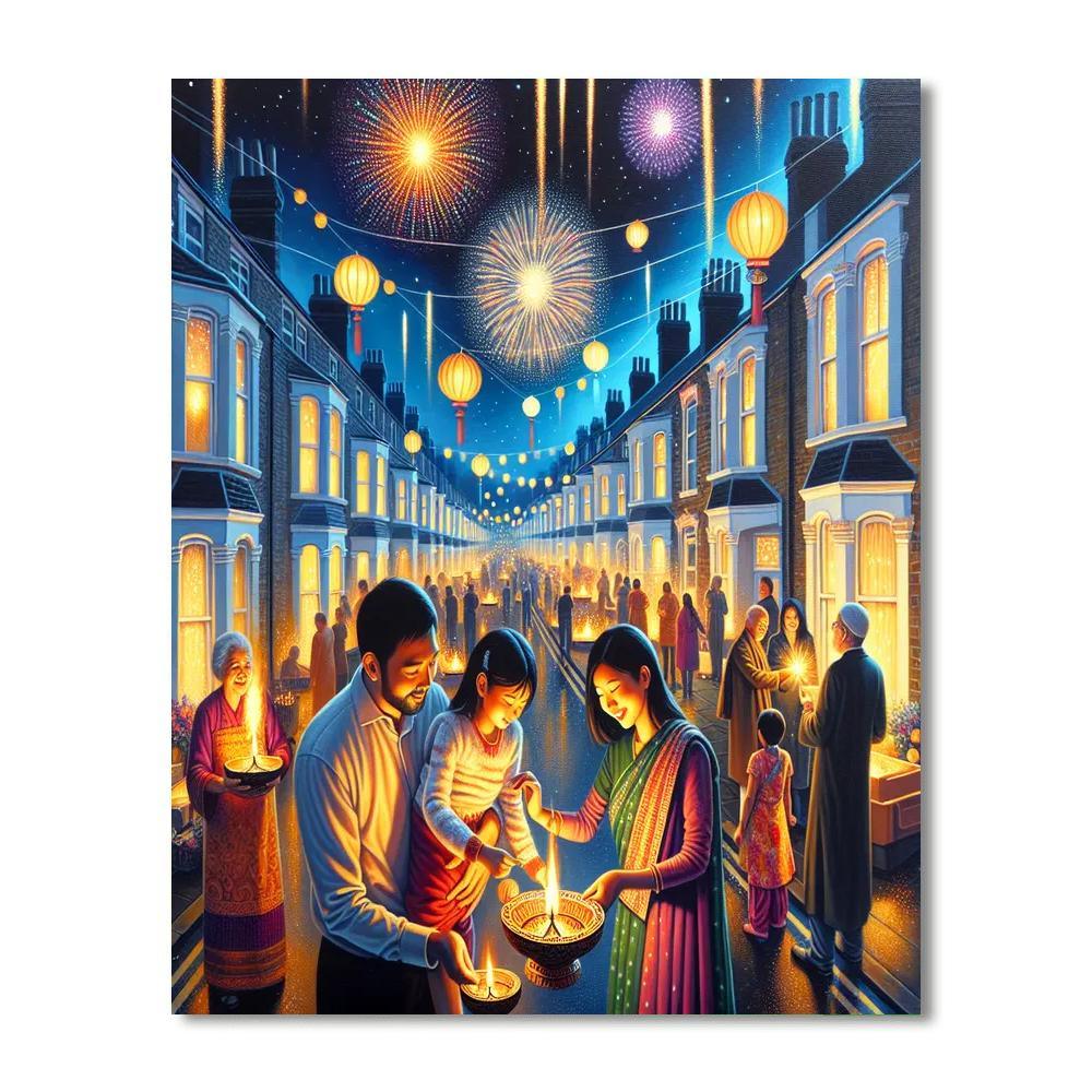 Diwali Lights Festival - United Kingdom Paint By Number