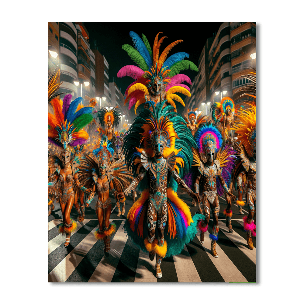 Carnival Of Santa Cruz De Tenerife - Canary Islands DIY Paint By Numbers