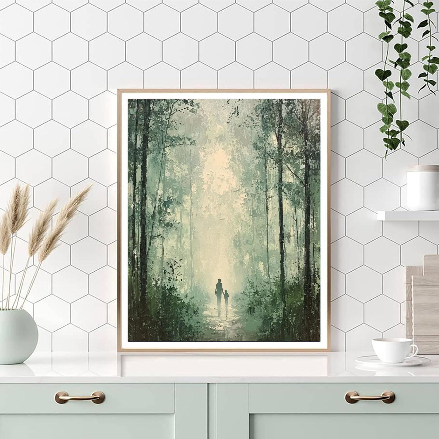 Misty Morning Promenade Paint By Number