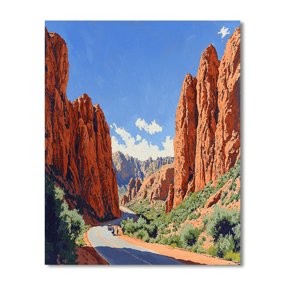 Dades Gorge - Tinghir Painting Number Kit