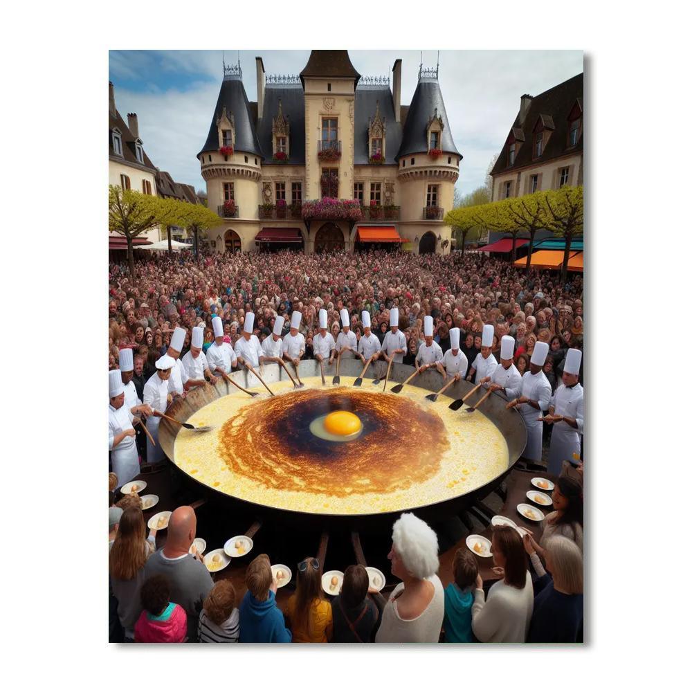 Festival Of The Giant Omelette - France Paint By Numbers