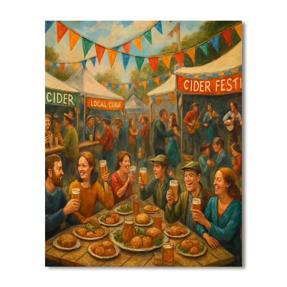 Famous Cider Festival - United Kingdom Paint By Numbers