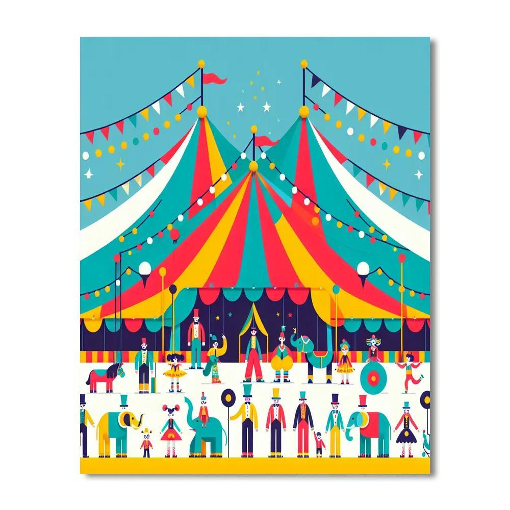 Circus Big Top Spectacular Paint By Number
