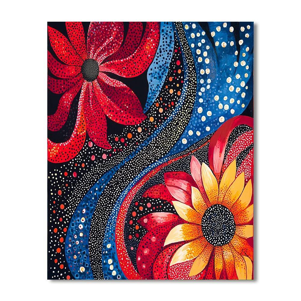 Yayoi Kusama Inspired Kaleidoscope Of Thoughts  Paint By Number