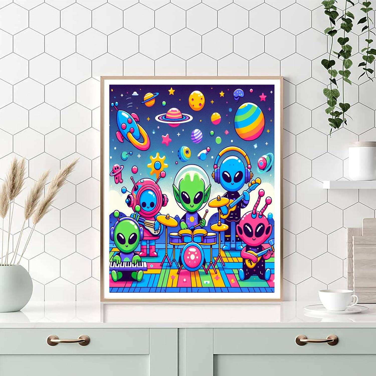 Galactic Music Festival Painting By Numbers Kit