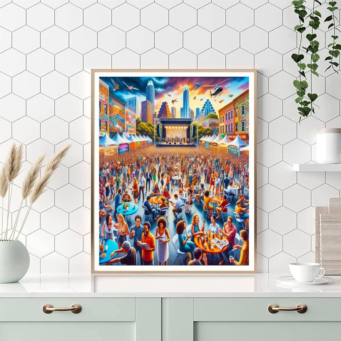 South By Southwest (sxsw) - United States Paint By Number