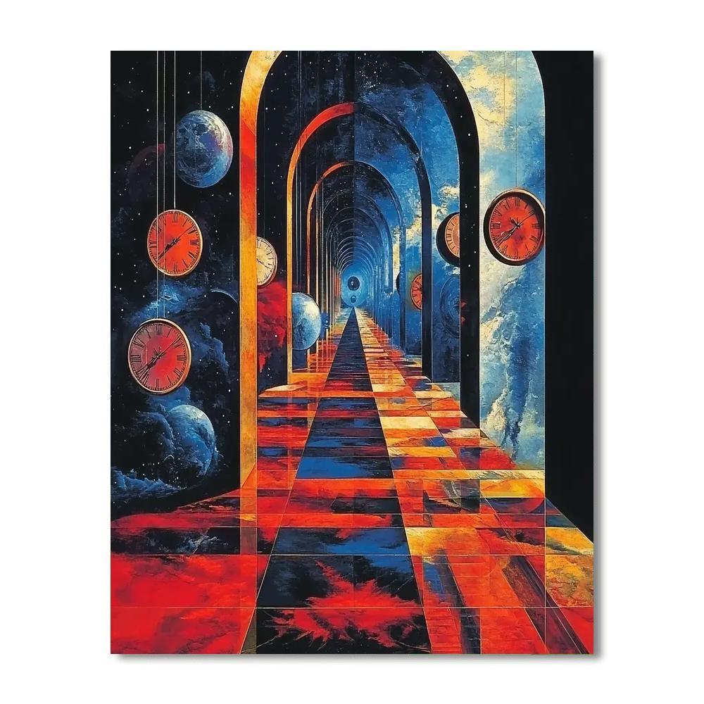 Giorgio De Chirico Inspired Metaphysical Space-Time  Painting By Numbers Kit