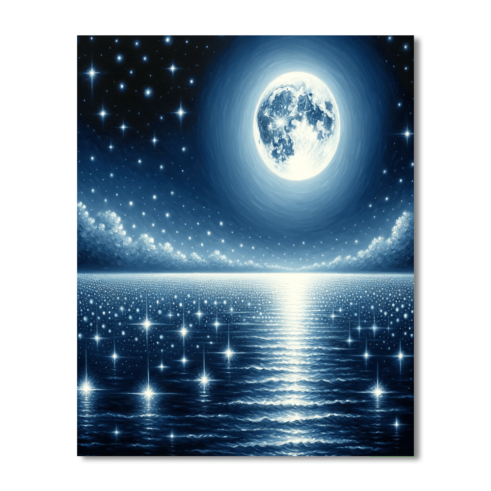 Dreamy Stargazing Night Numbered Painting Kits